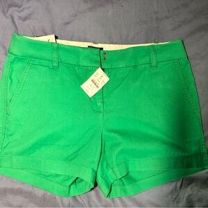 J. Crew Bright Green 3.5 Short-Shorts